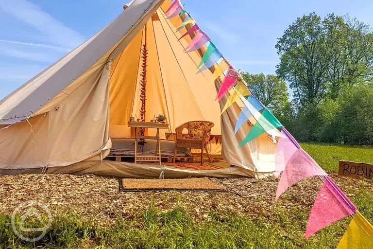 Bell tents at Glassenbury Camping (two persons)