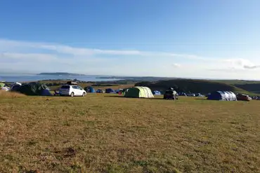 Non electric grass tent pitches 