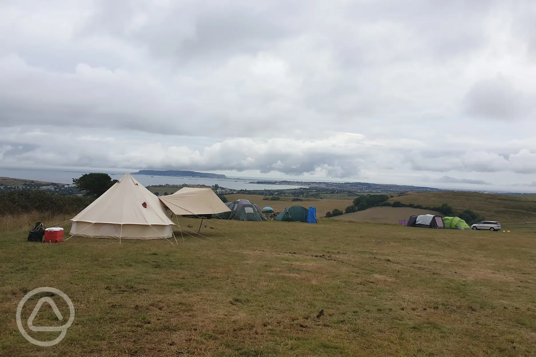 Unfurnished bell tent