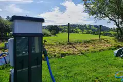 Fully serviced hardstanding pitches service points