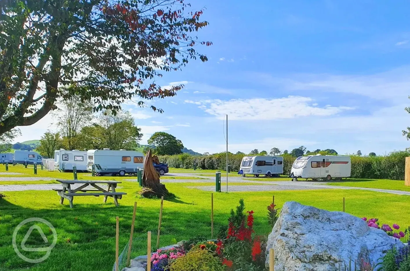 Fully serviced hardstanding pitches