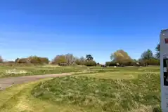 Mowed non electric grass tent pitches at Walltree House Camping