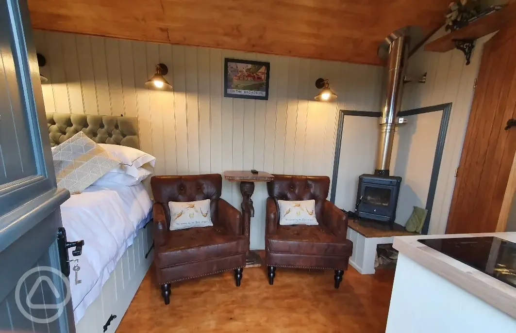 Briars hut cosy interior