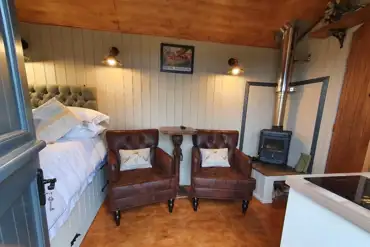 Briars hut cosy interior