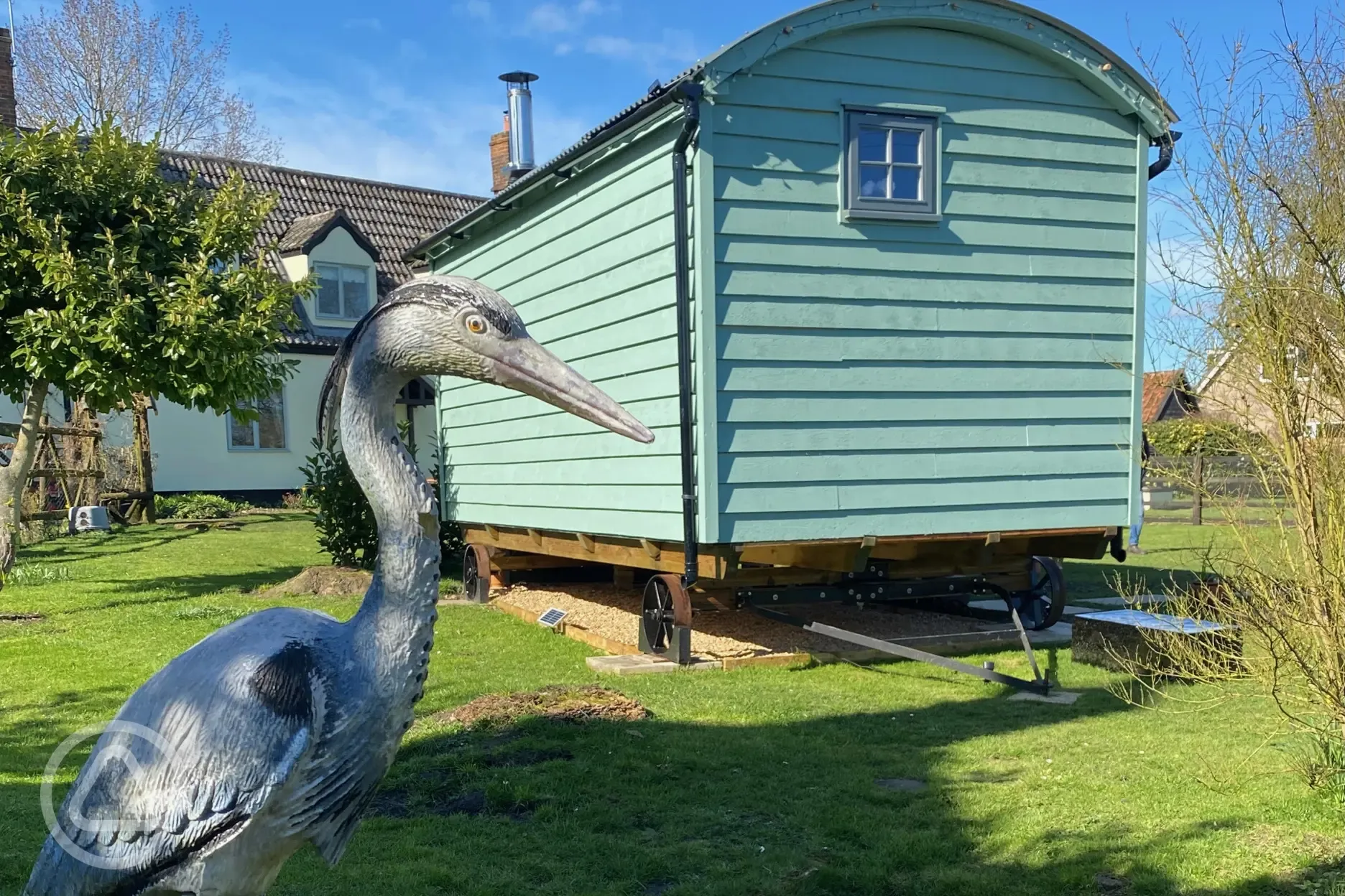 Briars Hut from the garden