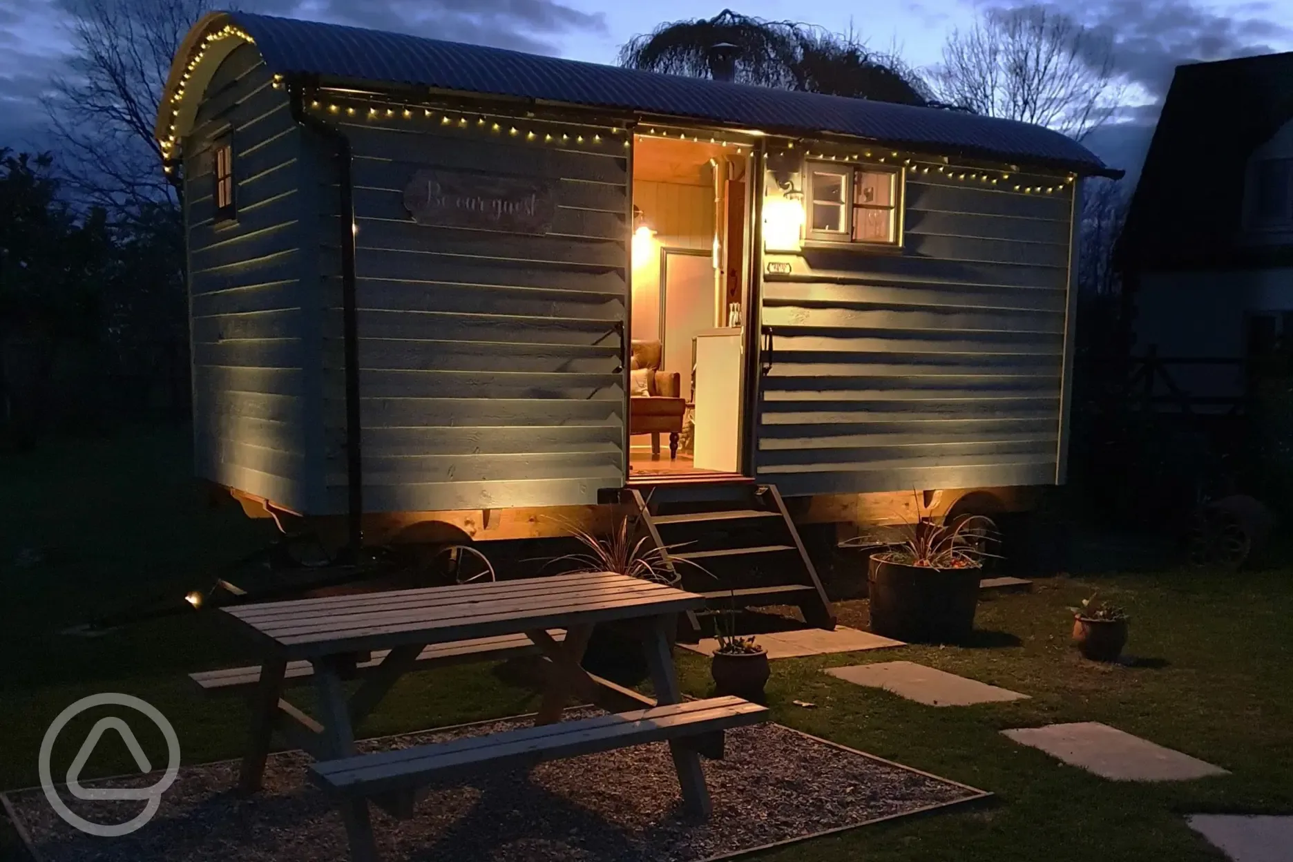 Briars Hut at night