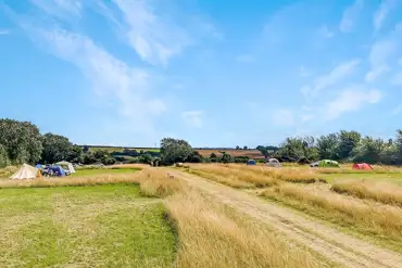 Non electric grass tent pitches