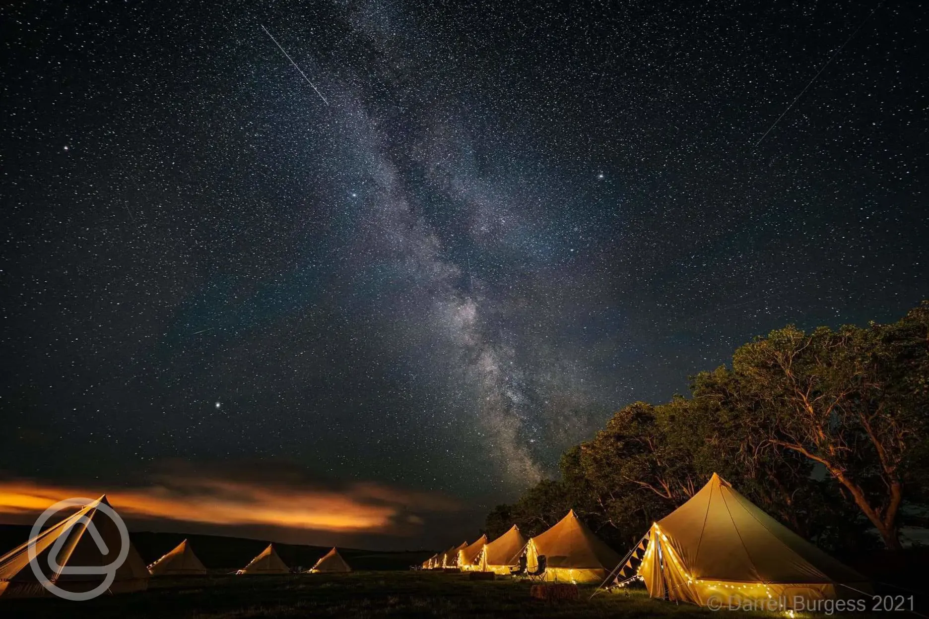 starry night at Purbeck Glamping