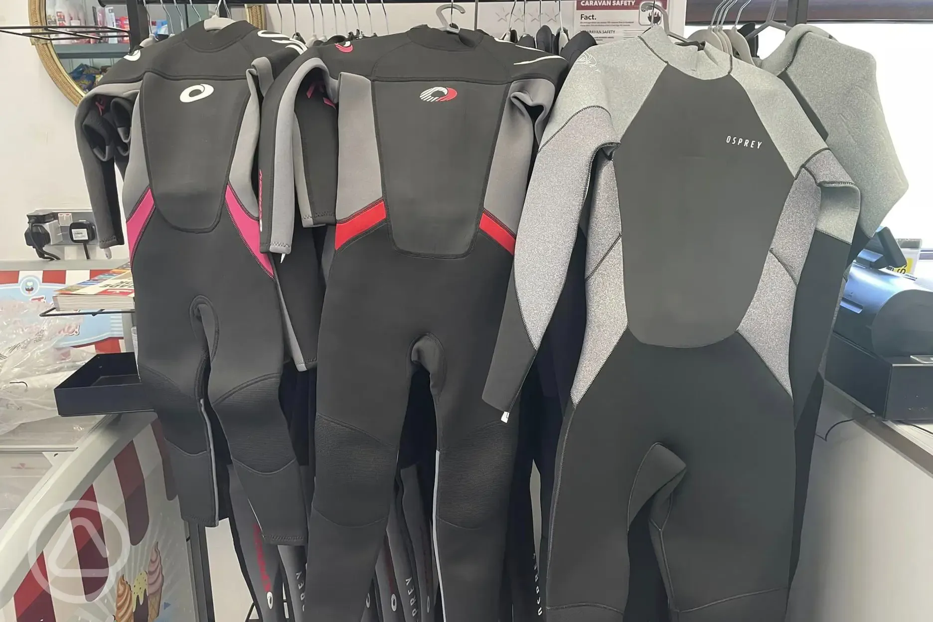 Wetsuits for hire