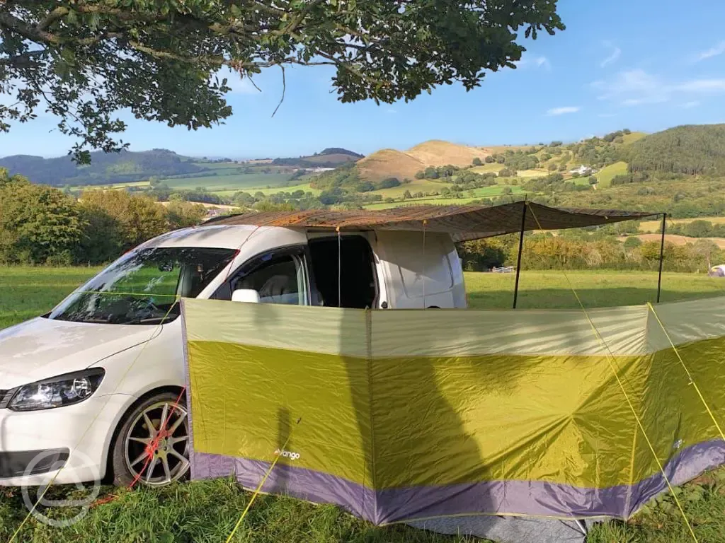 Non electric grass campervan pitches