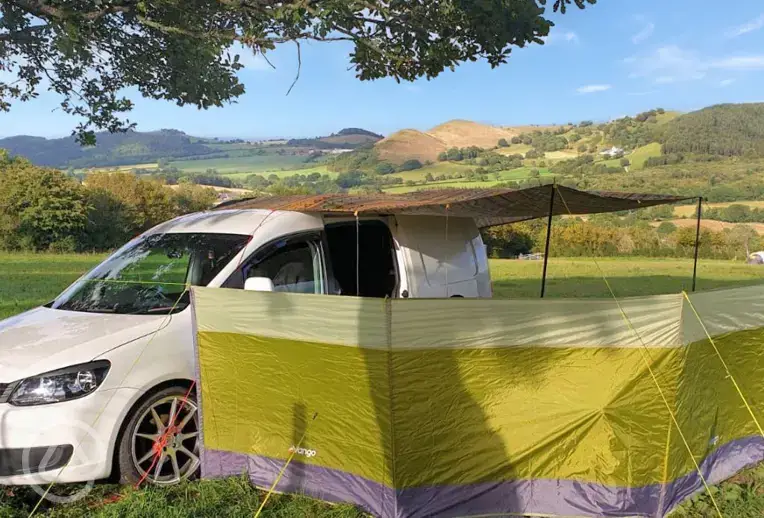 Non electric grass campervan pitches