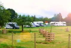 Touring pitches for caravans, campervans and motorhomes
