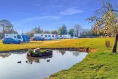 Touring pitches at Aylton Motorhome and Caravan Site
