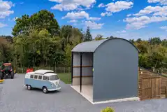 VW Camper on hardstanding pitches with optional 16 amp hook ups