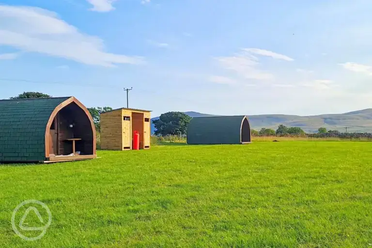 Camping pods at Cherry Trees Farm