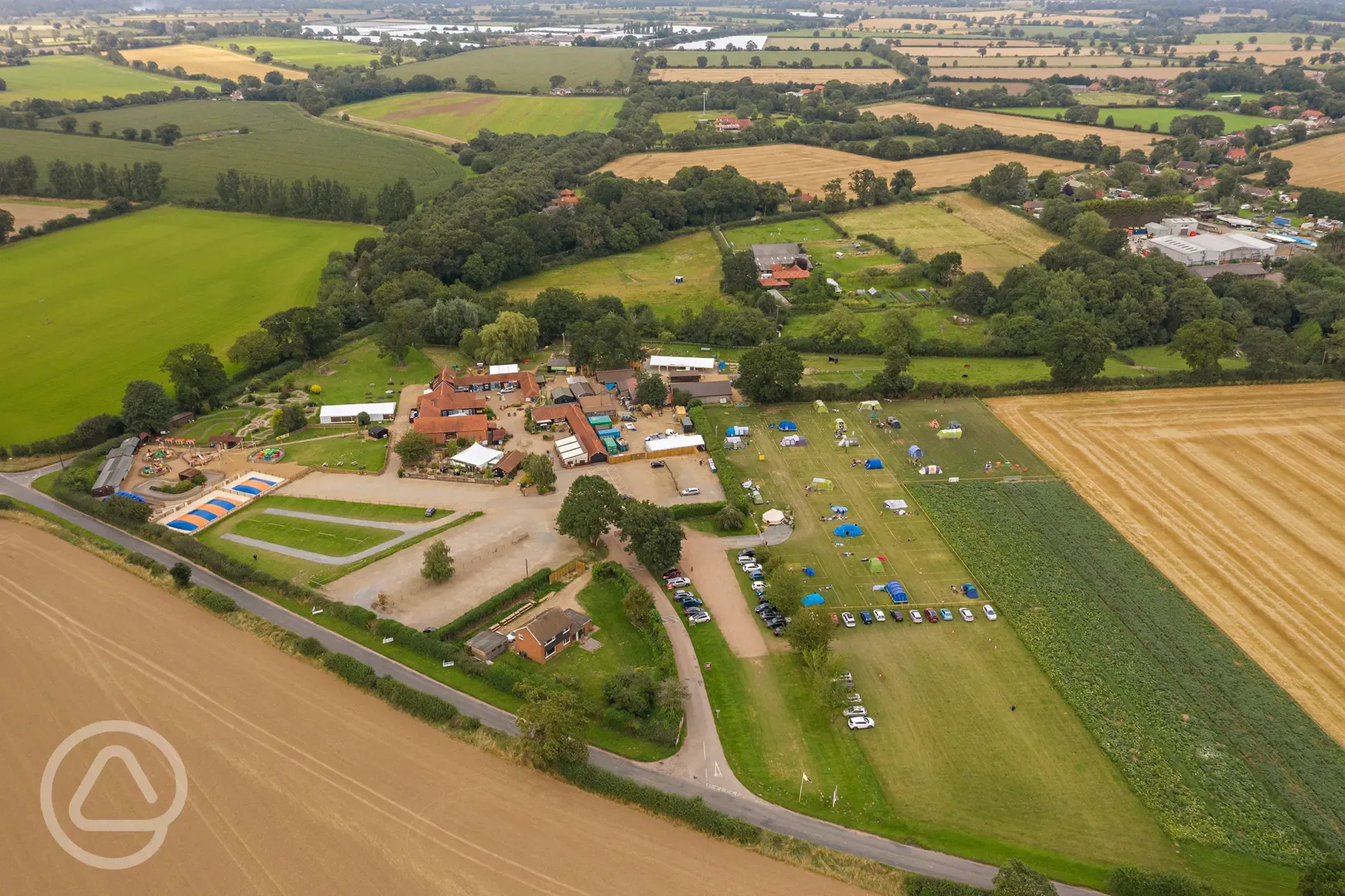 Aerial of the site