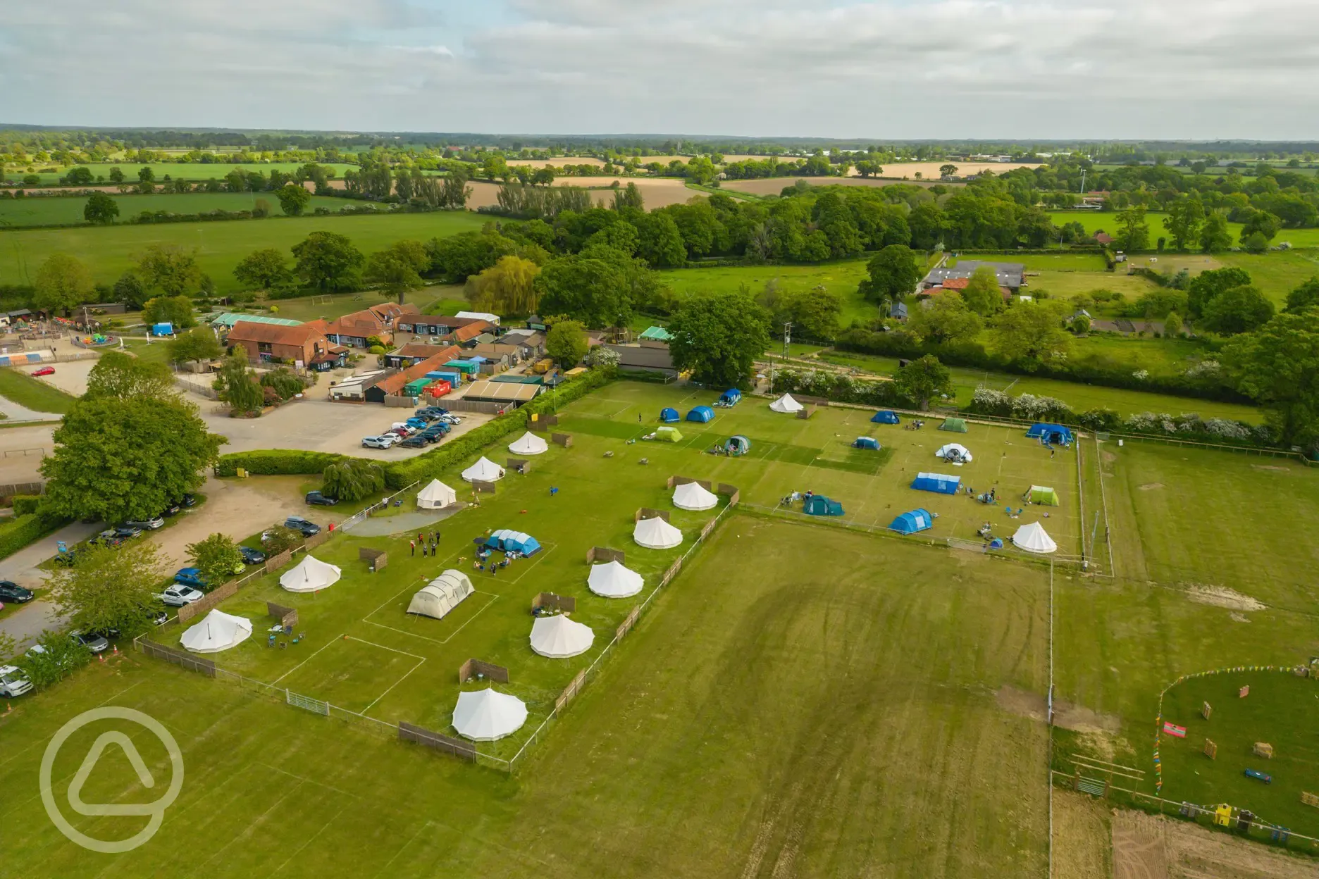 Aerial view of site