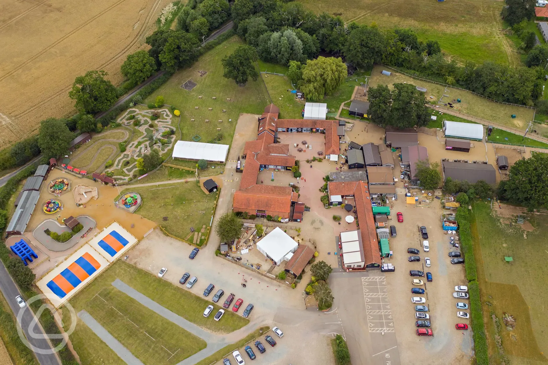 Aerial of the site