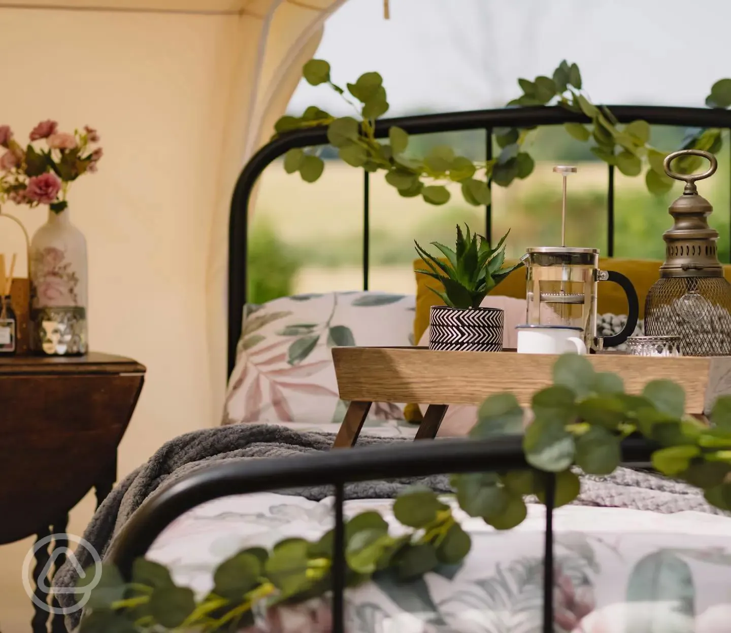 Bell tent interior