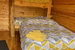 Ensuite glamping pod interior