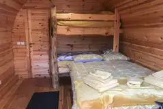 Ensuite glamping pod interior