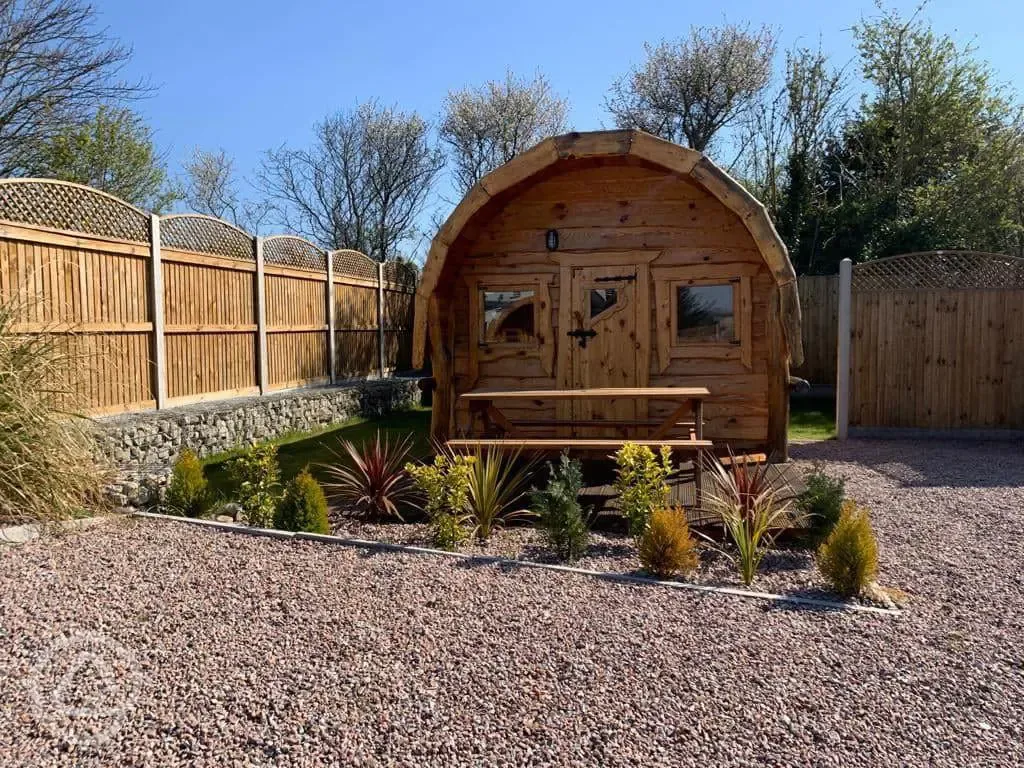 Ensuite glamping pod