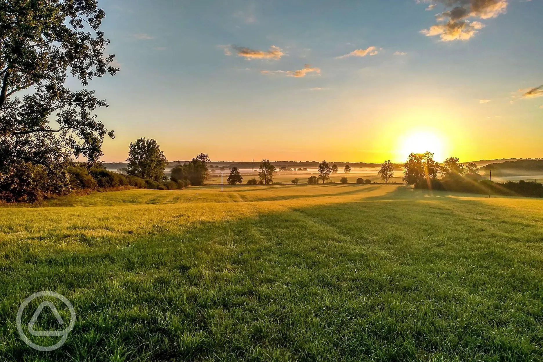 Sunset at the site