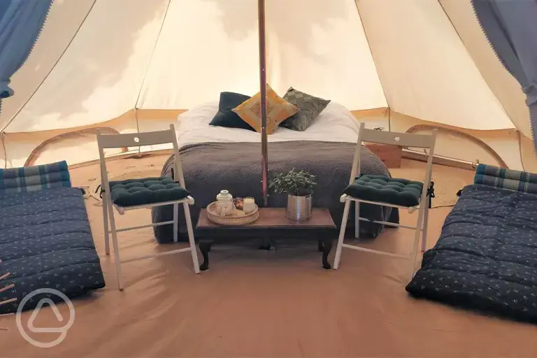 Bell tent interior