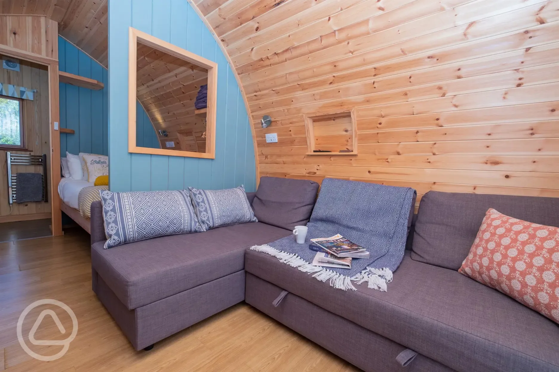 Willow glamping pod interior