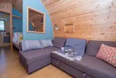 Willow glamping pod interior Willow glamping pod interior