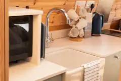 Willow glamping pod kitchenette Willow glamping pod kitchenette