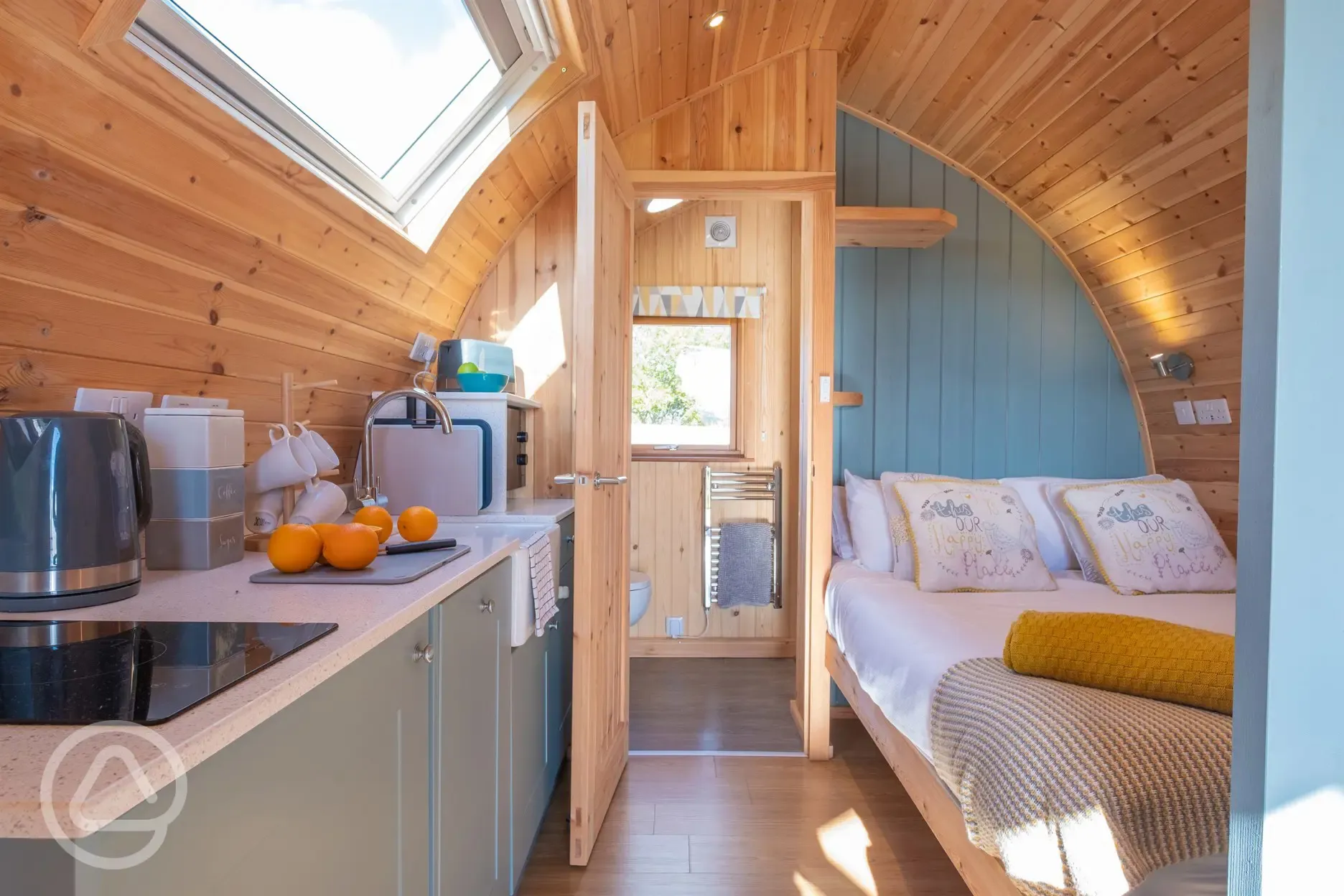 Willow glamping pod interior