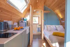 Willow glamping pod interior Willow glamping pod interior