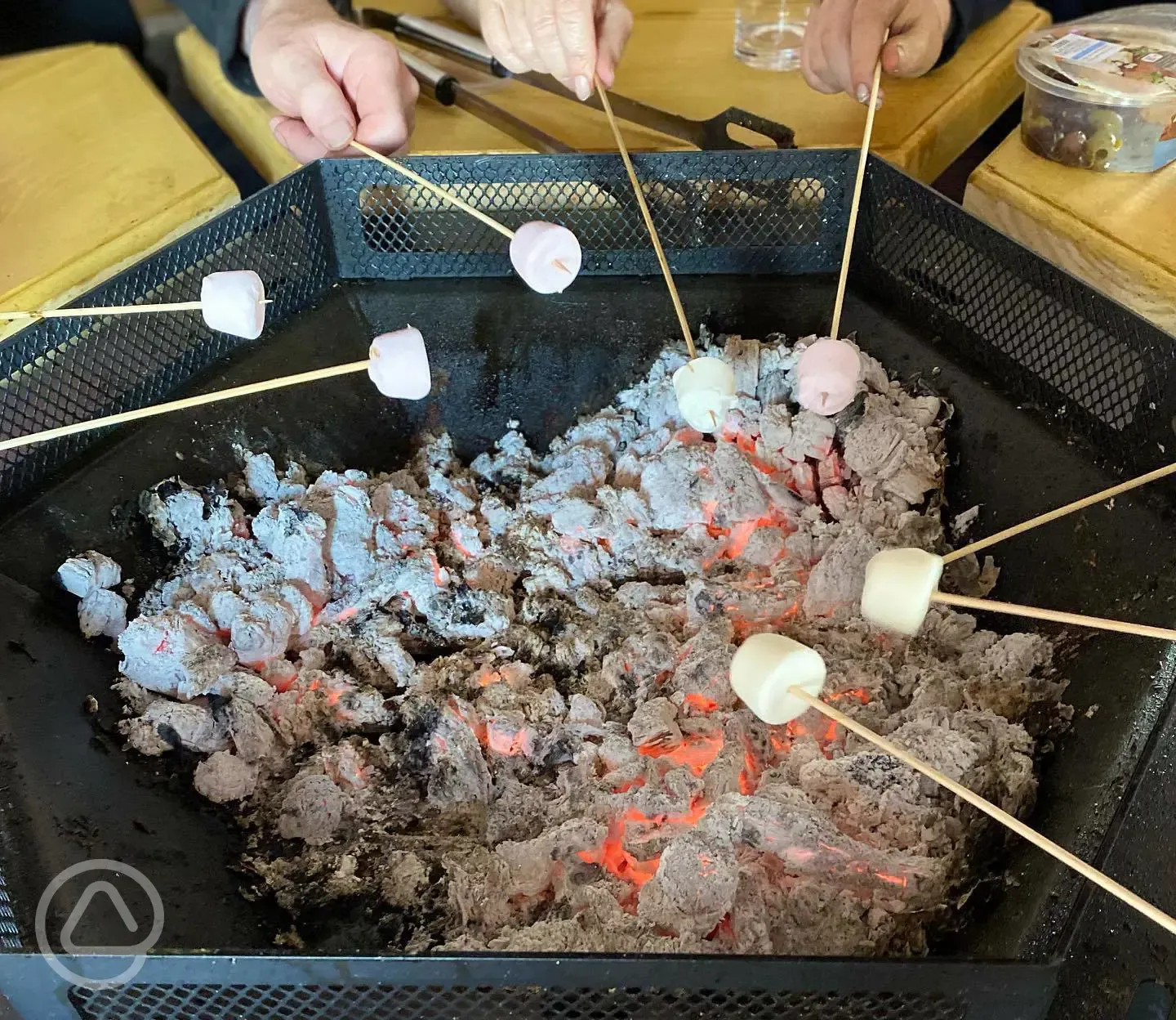 BBQ hut interior
