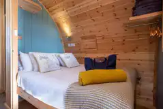 Willow glamping pod double bed Willow glamping pod double bed