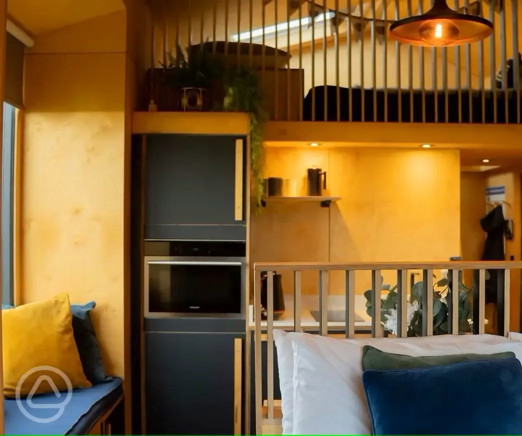 The Black Hut interior