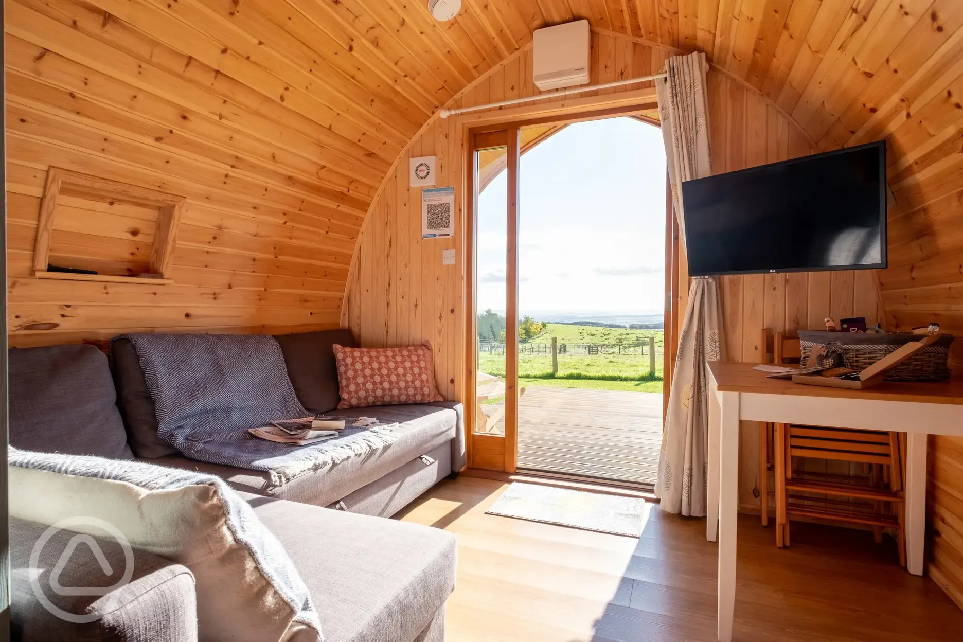 Willow glamping pod interior