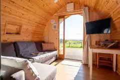 Willow glamping pod interior Willow glamping pod interior