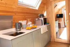 Willow glamping pod kitchenette Willow glamping pod kitchenette