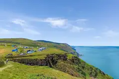 Non electric grass pitches with sea views Non electric grass pitches with sea views