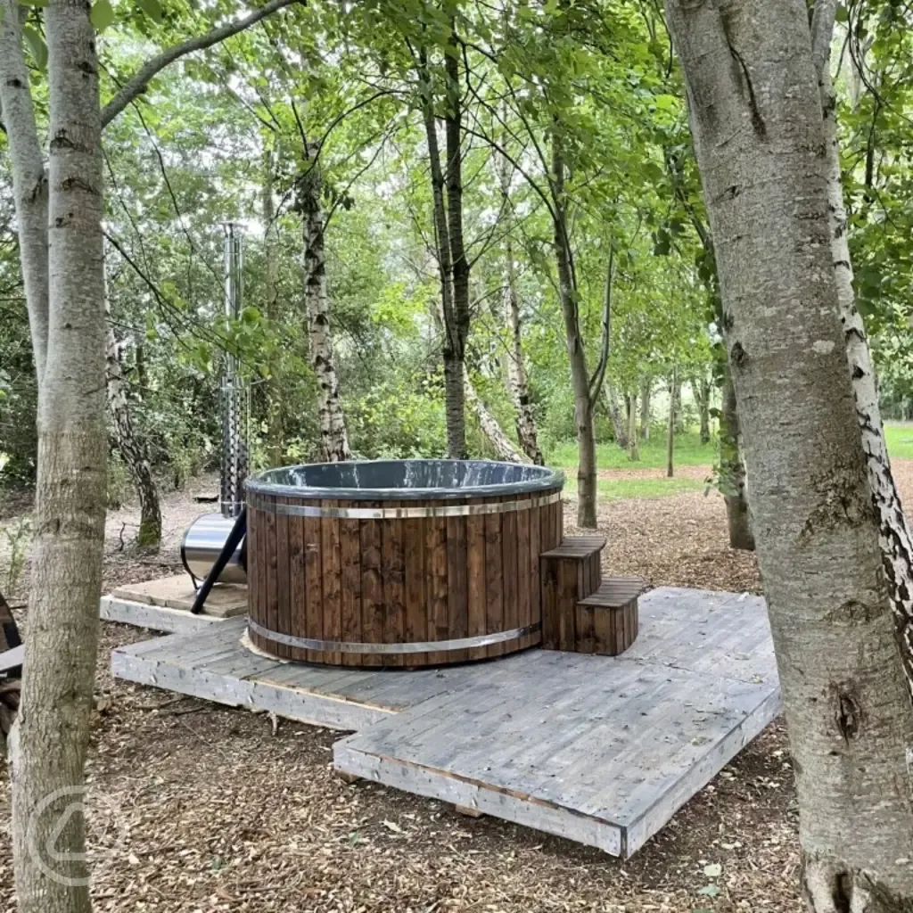 On site hot tub