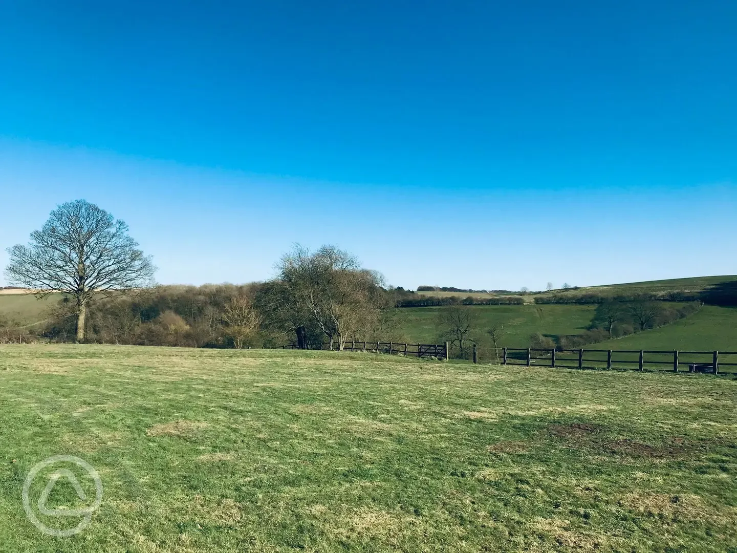 Non electric grass tent pitches 