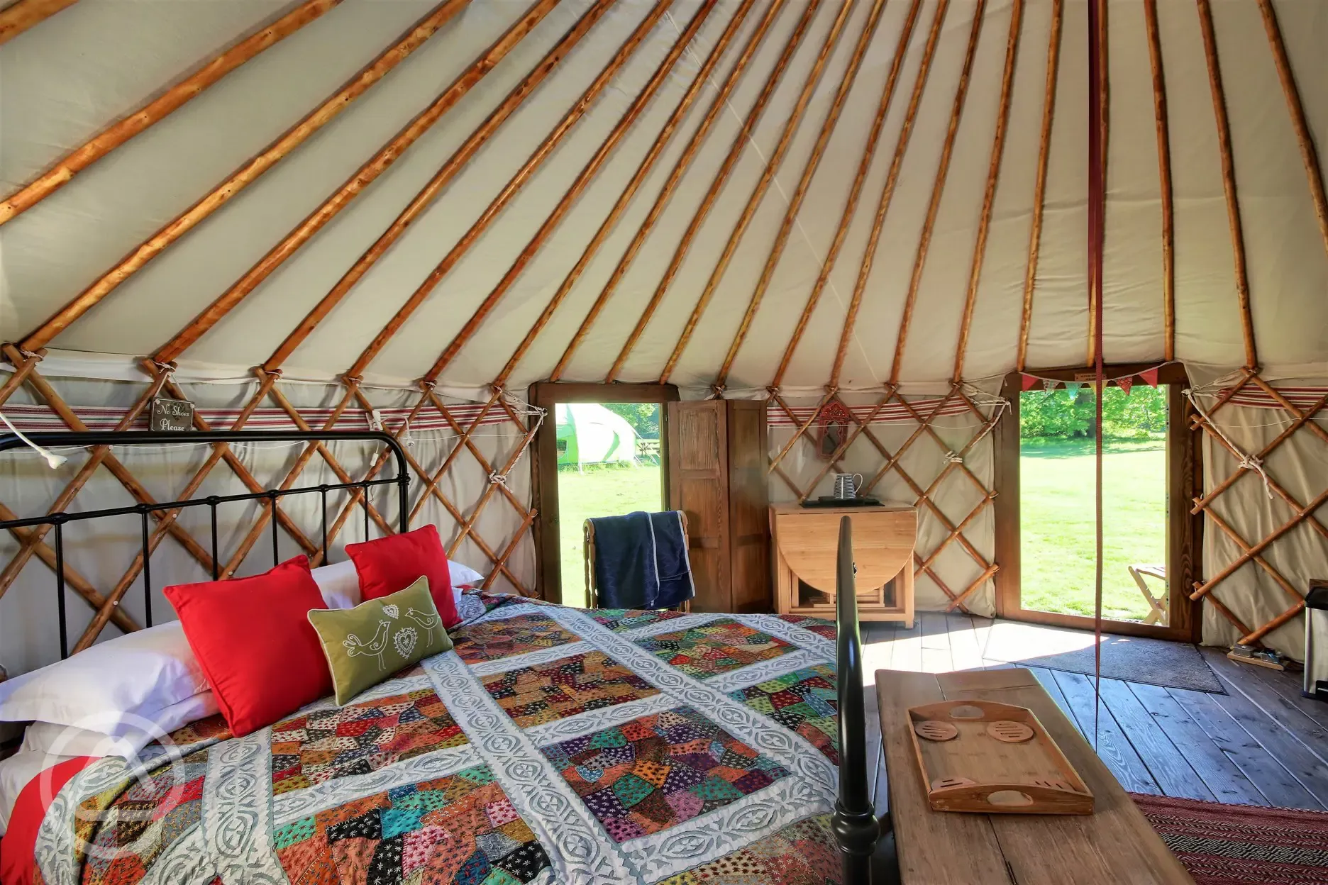 Luxury Yurts with windows