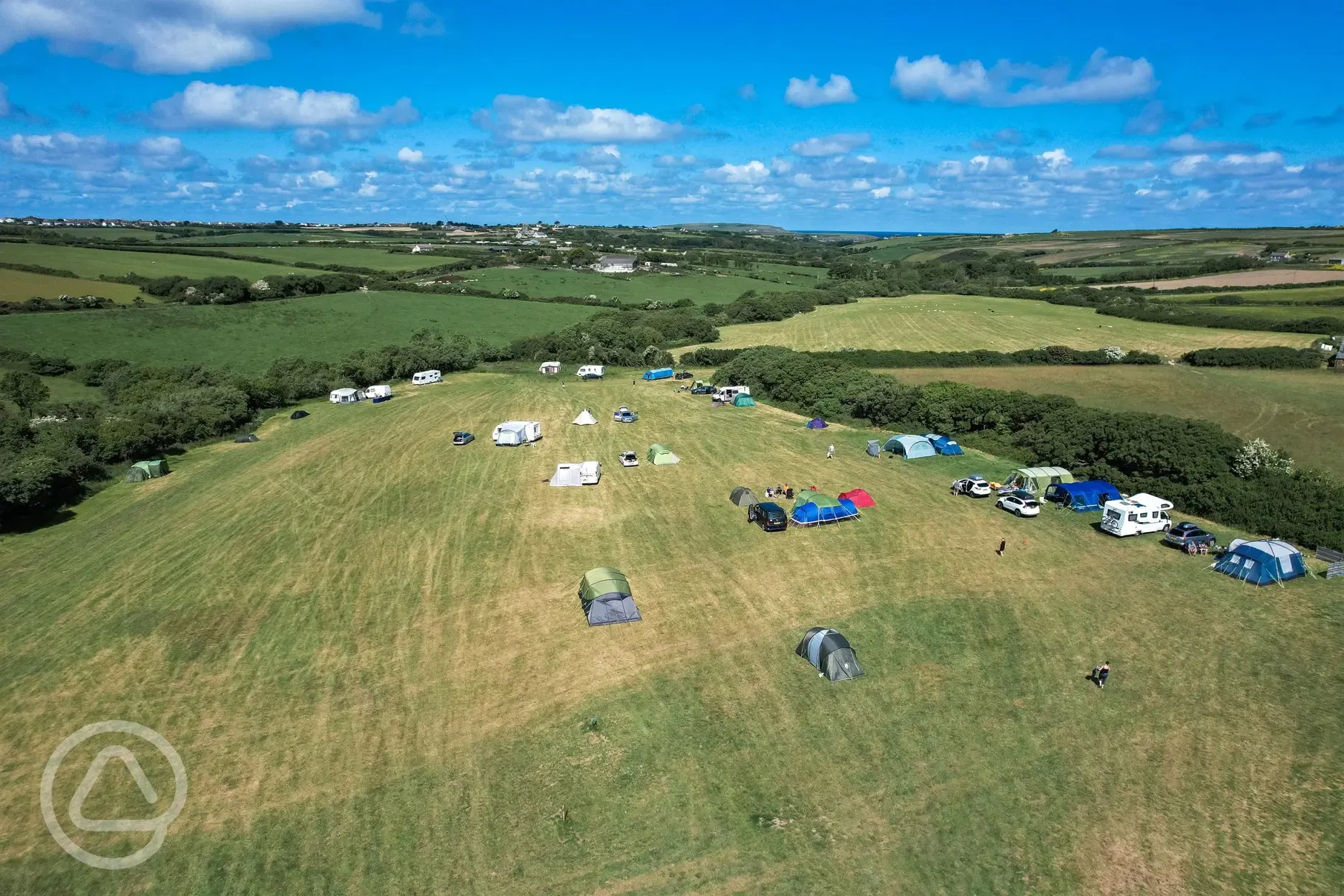 Campsite aerial