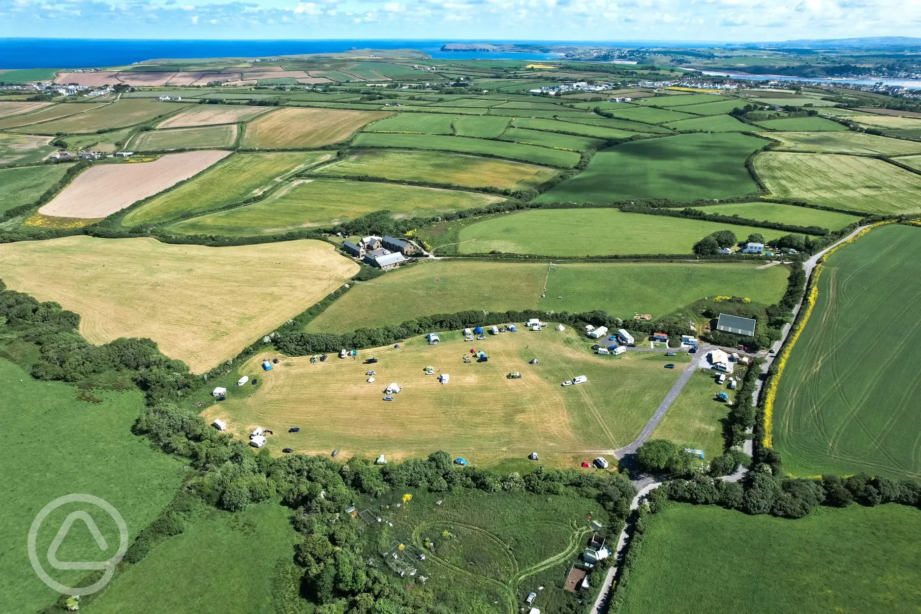 Campsite aerial