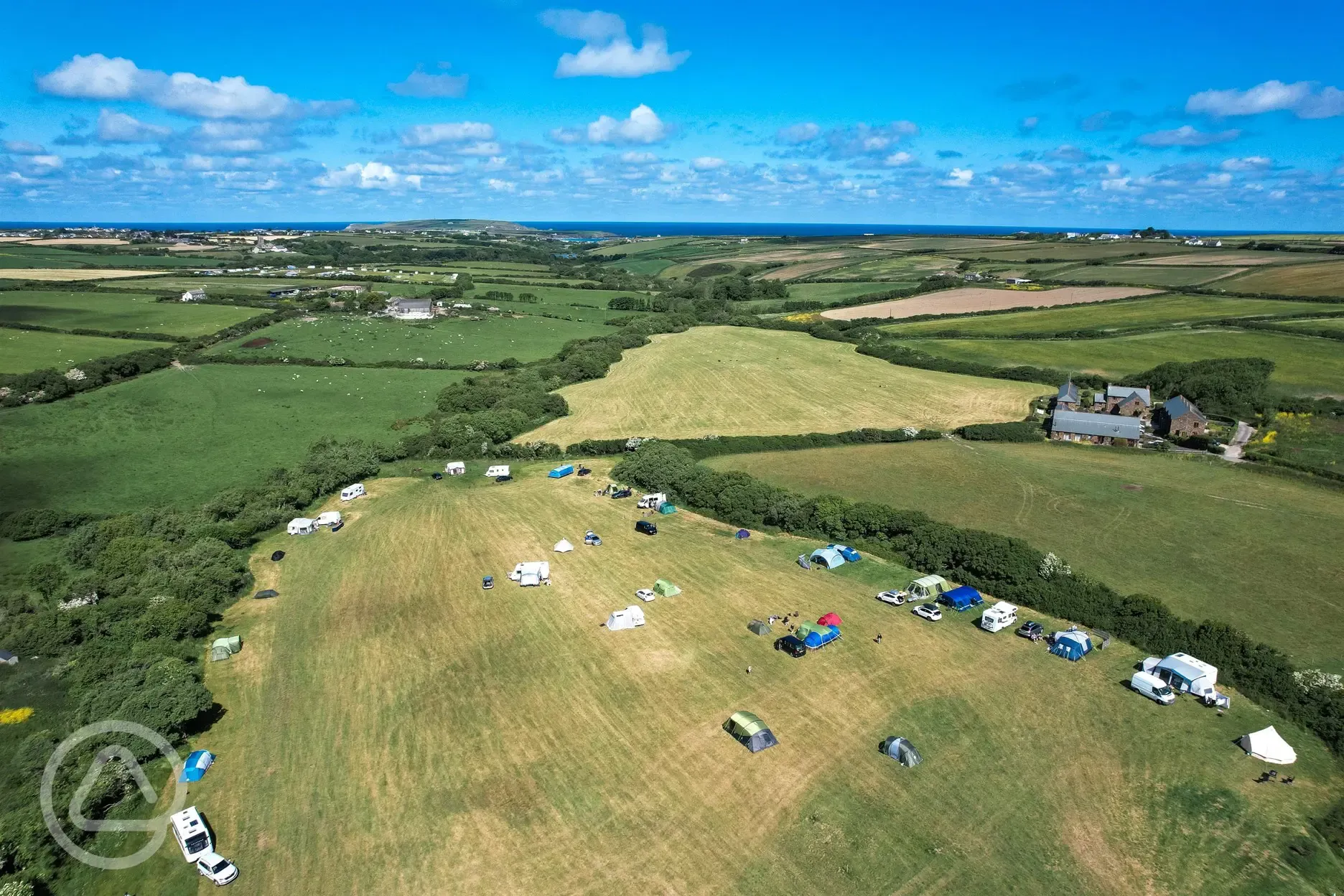 Campsite aerial