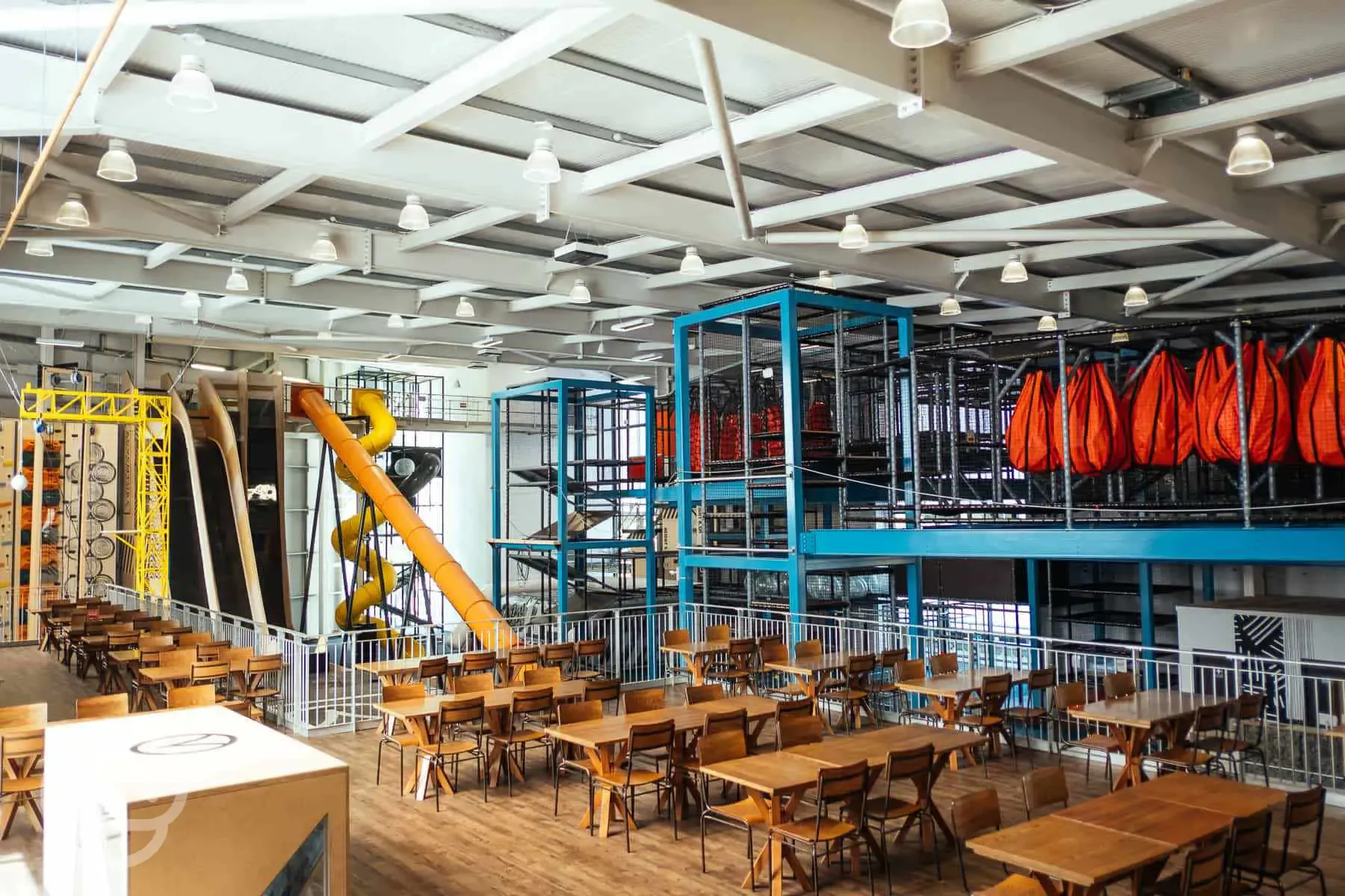 Indoor adventure climb, high ropes, ninja assault and adrenaline drop Indoor adventure climb, high ropes, ninja assault and adrenaline drop