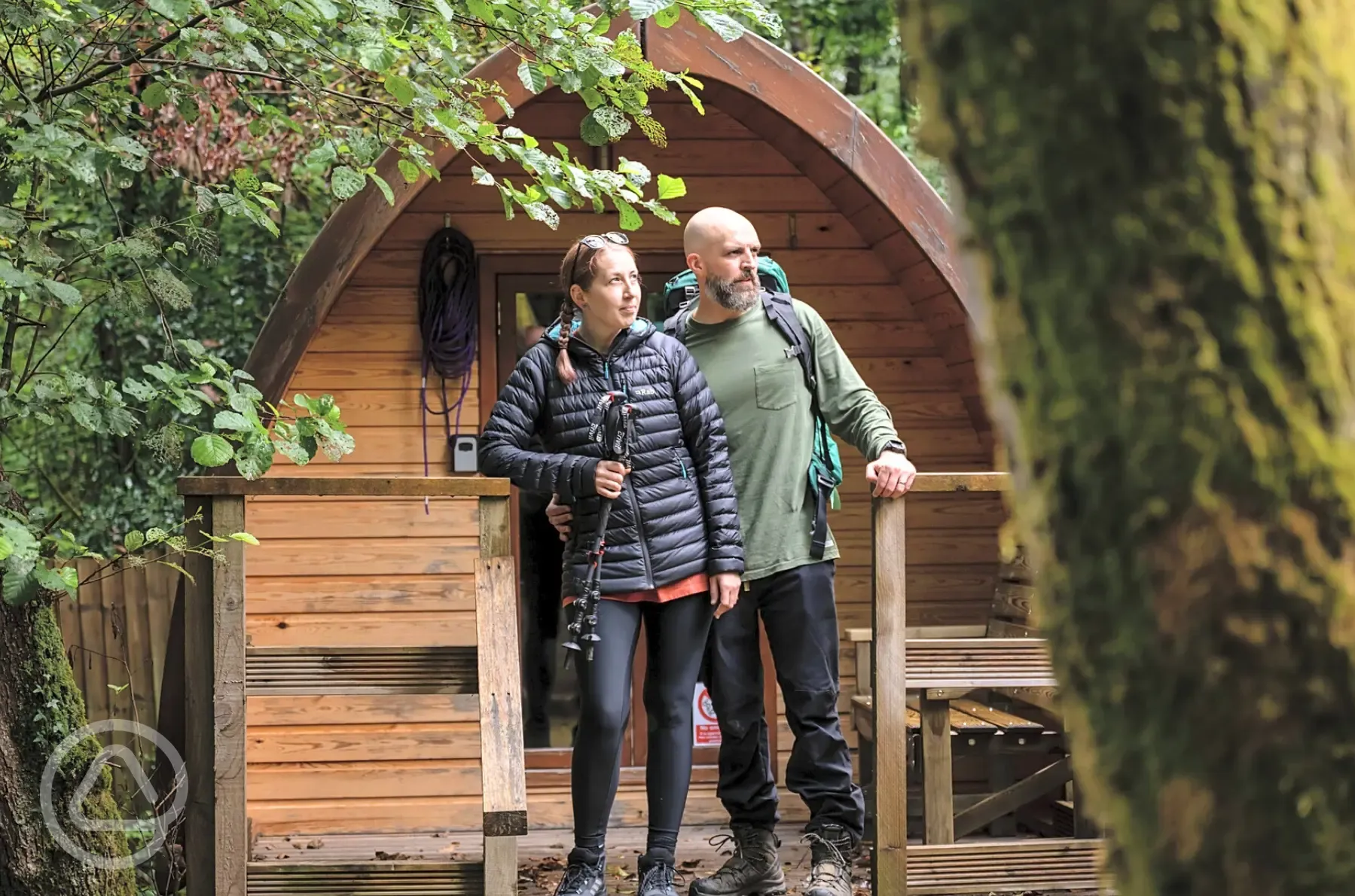 Woodland camping pods at Adventure Parc Snowdonia Woodland camping pods at Adventure Parc Snowdonia