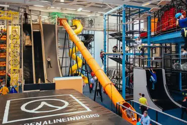 Indoor adventure climb, high ropes, ninja assault and adrenaline drop