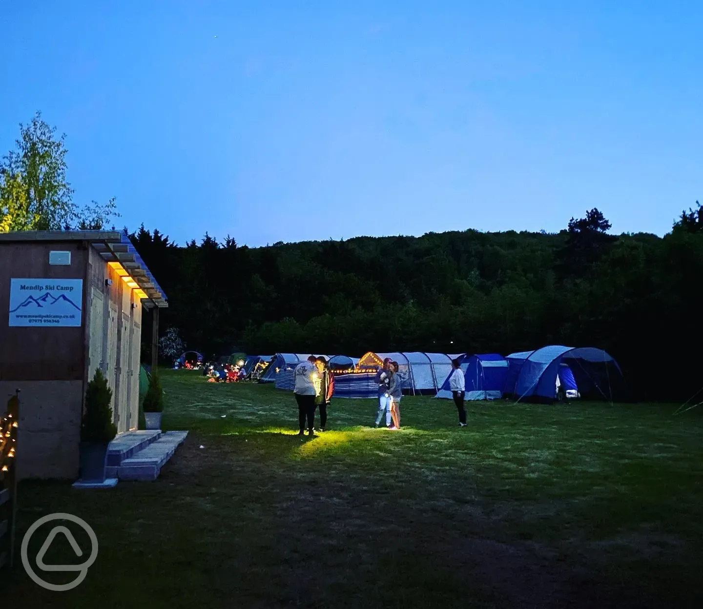 Campsite at night